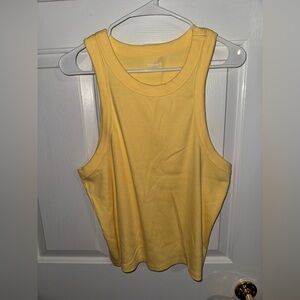 Old Navy Sunny Yellow Ribbed Tank Top